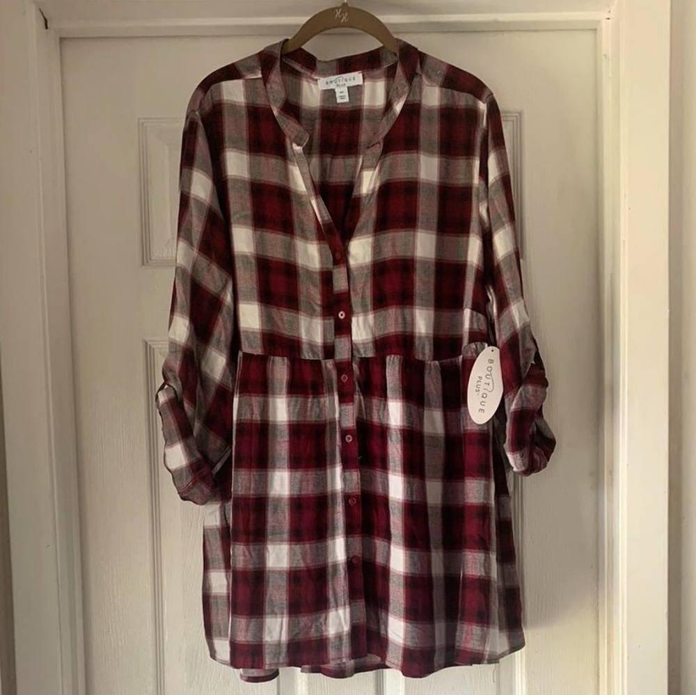 Plaid  top